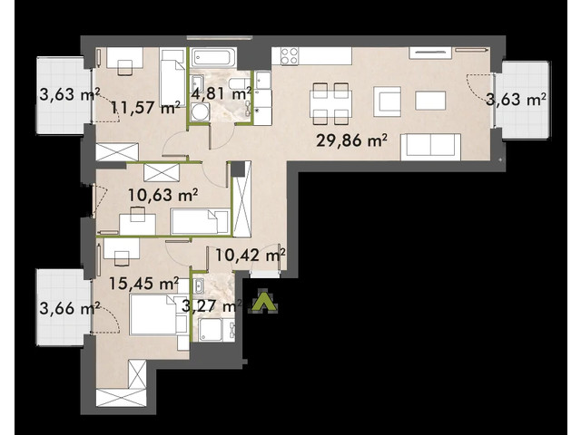 Mieszkanie w inwestycji XYZ Place, symbol 30/XY-F1.C.05.06 » nportal.pl