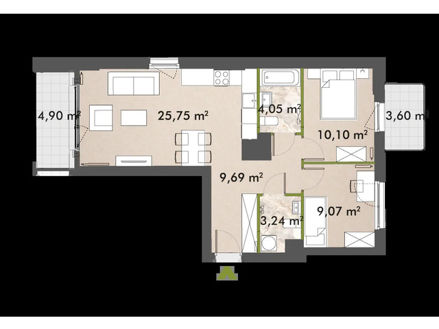 Mieszkanie w inwestycji XYZ Place, symbol 30/XY-F1.A.04.01 » nportal.pl