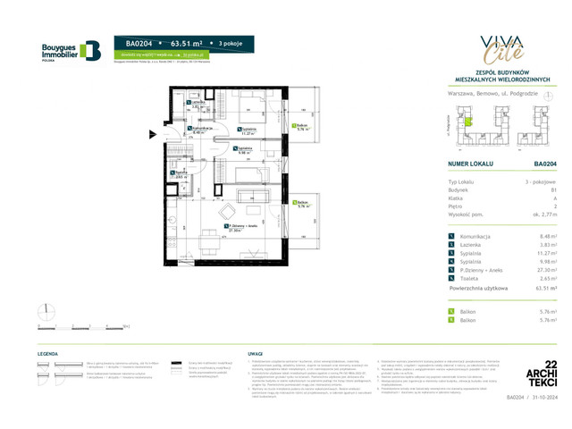 Mieszkanie w inwestycji Viva Cite, symbol BA0204 » nportal.pl