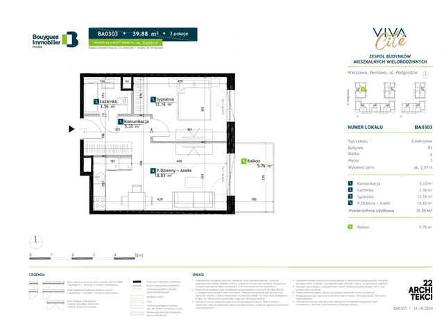 Mieszkanie w inwestycji Viva Cite, symbol BA0303 » nportal.pl