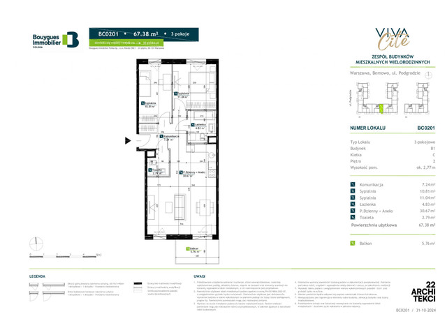 Mieszkanie w inwestycji Viva Cite, symbol BC0201 » nportal.pl