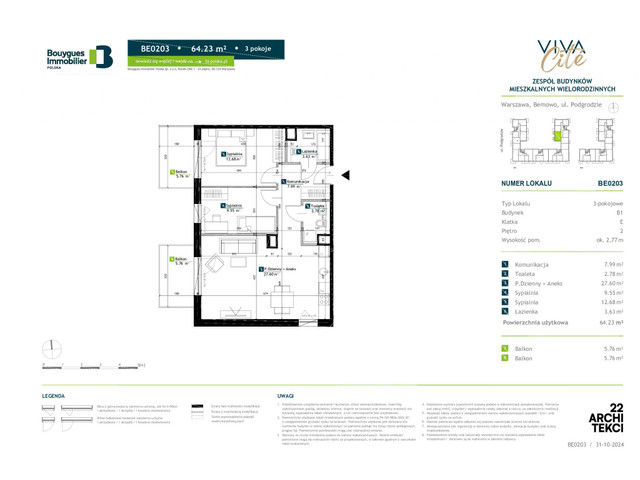 Mieszkanie w inwestycji Viva Cite, symbol BE0203 » nportal.pl