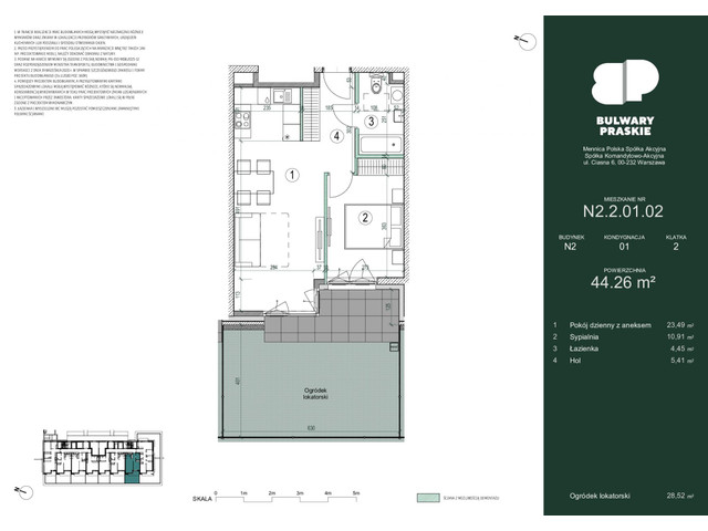 Mieszkanie w inwestycji Bulwary Praskie, symbol N2.2.01.02 » nportal.pl