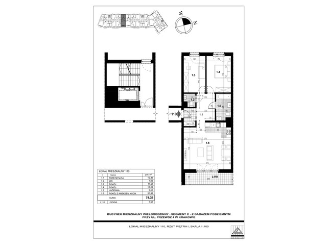 Mieszkanie w inwestycji PRZEWÓZ 4 ABC, symbol 110 » nportal.pl