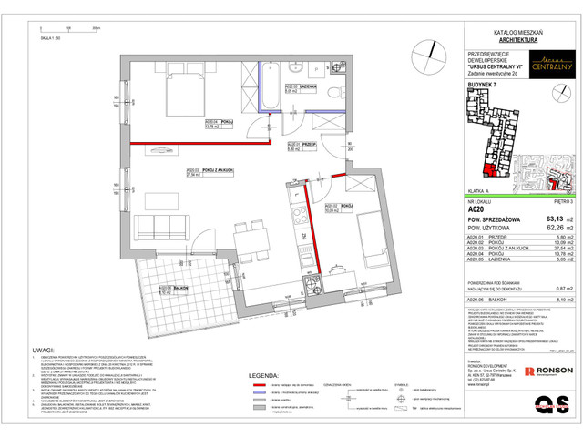 Mieszkanie w inwestycji Ursus Centralny, symbol 7_A020_U7 » nportal.pl