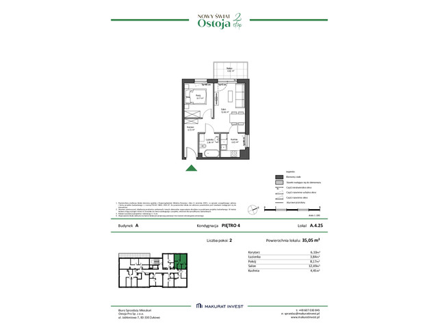 Mieszkanie w inwestycji Ostoja etap II, symbol A.4.25 » nportal.pl