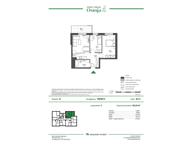 Mieszkanie w inwestycji Ostoja etap II, symbol B.2.7 » nportal.pl