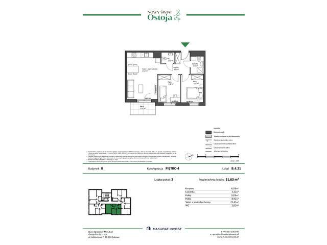 Mieszkanie w inwestycji Ostoja etap II, symbol B.4.21 » nportal.pl
