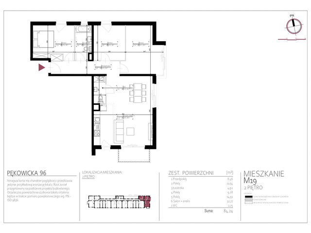Mieszkanie w inwestycji Pękowicka 96, symbol 19 » nportal.pl