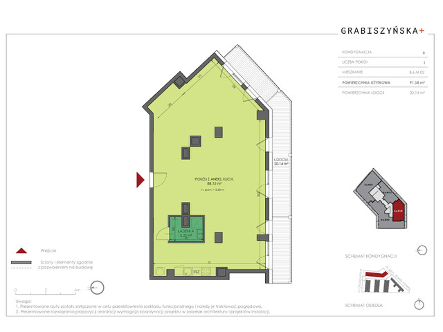 Mieszkanie w inwestycji Grabiszyńska +, symbol B.6.M.02 » nportal.pl