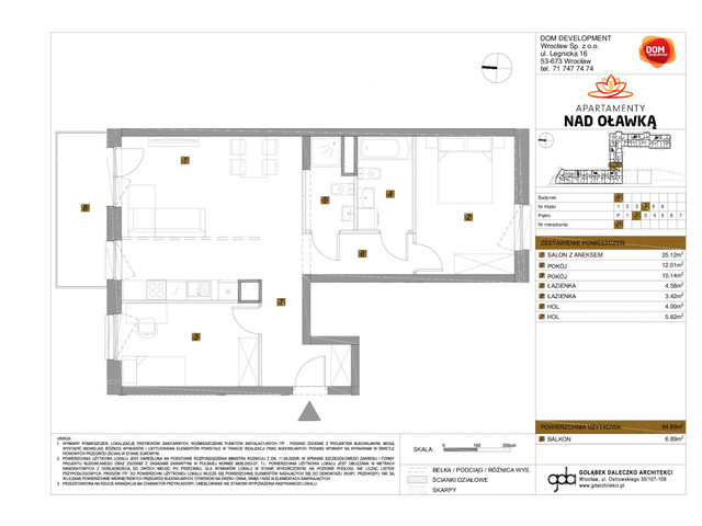 Mieszkanie w inwestycji Apartamenty nad Oławką, symbol f-209617 » nportal.pl