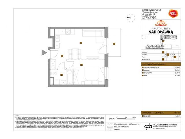 Mieszkanie w inwestycji Apartamenty nad Oławką, symbol f-209698 » nportal.pl