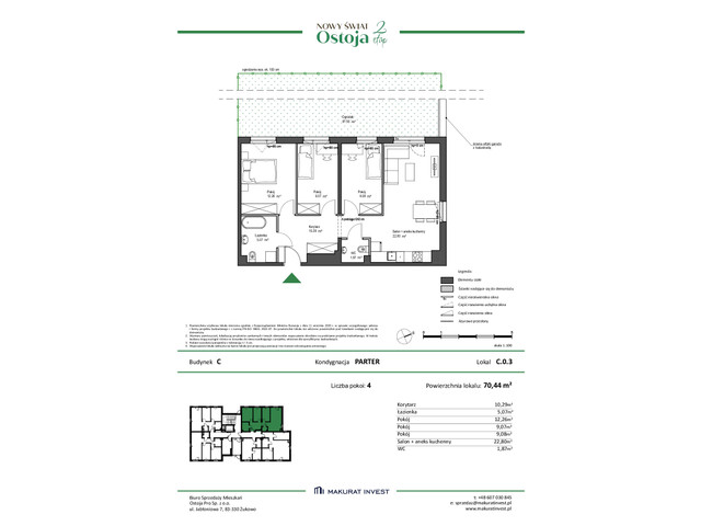 Mieszkanie w inwestycji Ostoja etap II, symbol C.0.3 » nportal.pl