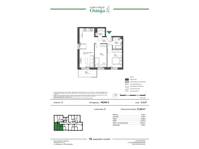 Mieszkanie w inwestycji Ostoja etap II, symbol C.2.17 » nportal.pl