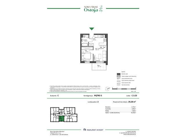 Mieszkanie w inwestycji Ostoja etap II, symbol C.3.23 » nportal.pl