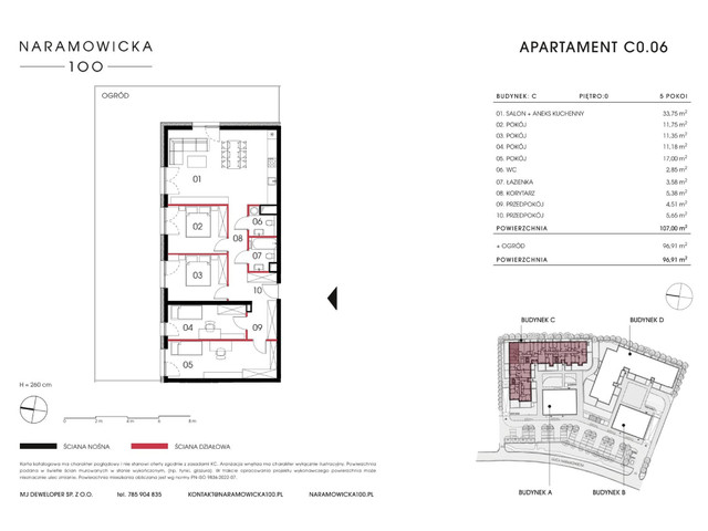 Mieszkanie w inwestycji Naramowicka 100, symbol C-C0.06 » nportal.pl