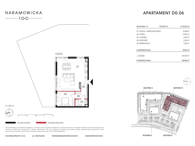 Mieszkanie w inwestycji Naramowicka 100, symbol D-D0.06 » nportal.pl