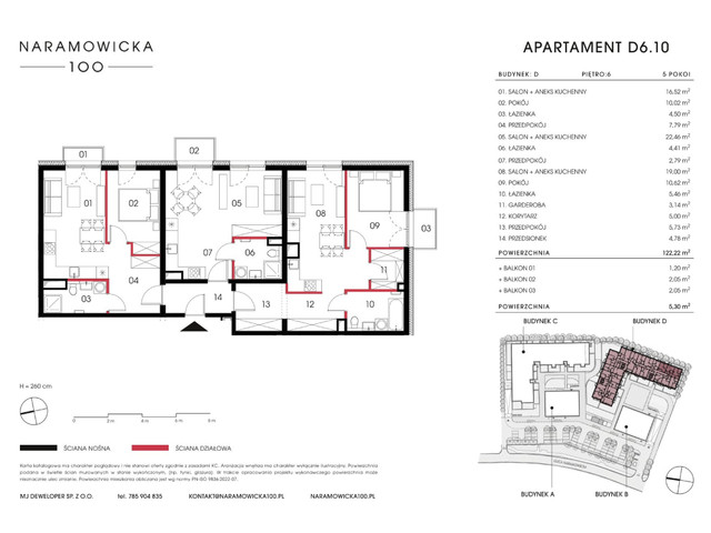 Mieszkanie w inwestycji Naramowicka 100, symbol D-D6.10 » nportal.pl