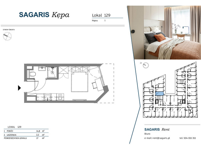 Komercyjne w inwestycji SAGARIS KĘPA, budynek Urban Studio, symbol 129 » nportal.pl