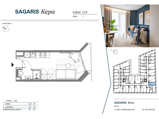 Komercyjne w inwestycji SAGARIS KĘPA, budynek Urban Studio, symbol 214 » nportal.pl