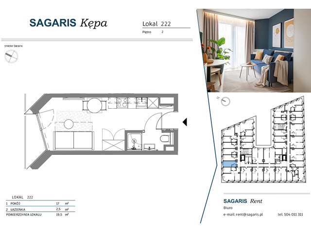 Komercyjne w inwestycji SAGARIS KĘPA, budynek Urban Studio, symbol 222 » nportal.pl