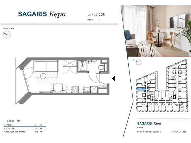 Komercyjne w inwestycji SAGARIS KĘPA, budynek Urban Studio, symbol 225 » nportal.pl