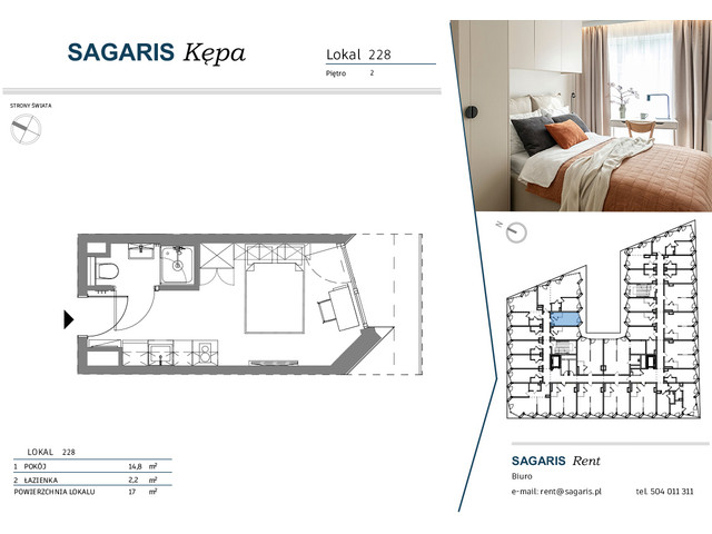 Komercyjne w inwestycji SAGARIS KĘPA, budynek Urban Studio, symbol 228 » nportal.pl