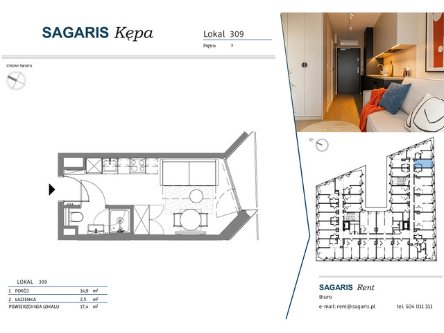 Komercyjne w inwestycji SAGARIS KĘPA, budynek Urban Studio, symbol 309 » nportal.pl