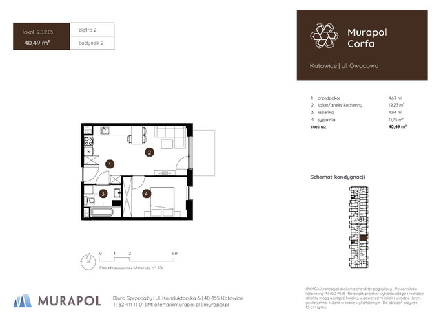 Mieszkanie w inwestycji Murapol Corfa, symbol 2.B.2.05 » nportal.pl