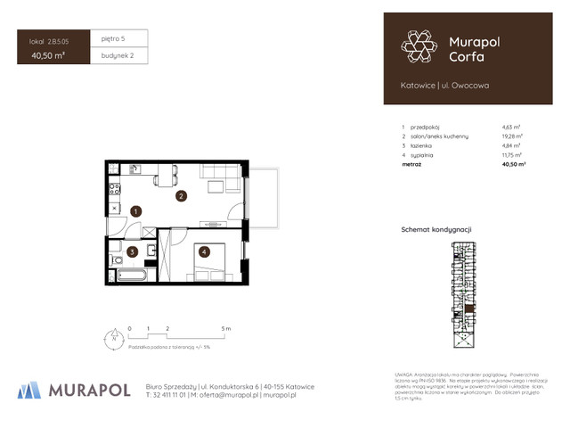 Mieszkanie w inwestycji Murapol Corfa, symbol 2.B.5.05 » nportal.pl