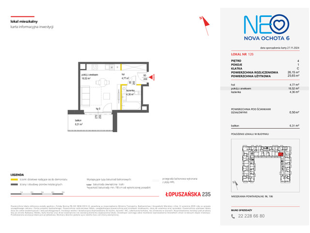 Mieszkanie w inwestycji NEO NOVA OCHOTA, symbol 6M.126 » nportal.pl