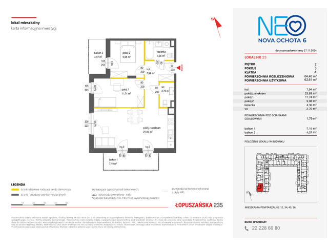 Mieszkanie w inwestycji NEO NOVA OCHOTA, symbol 6M.23 » nportal.pl