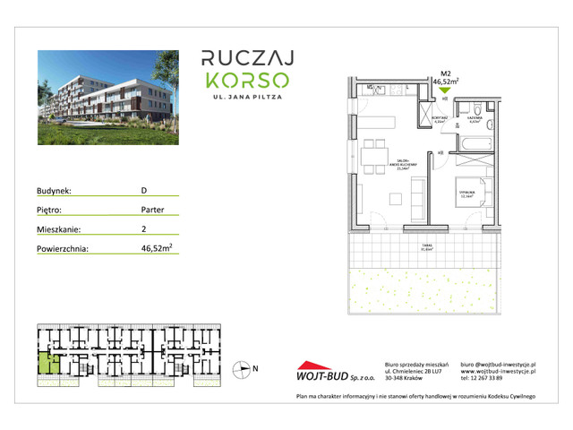 Mieszkanie w inwestycji RUCZAJ KORSO ETAP III, symbol D2 » nportal.pl