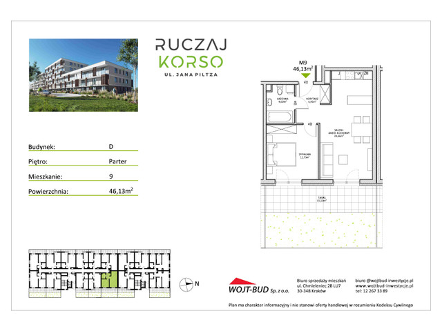 Mieszkanie w inwestycji RUCZAJ KORSO ETAP III, symbol D9 » nportal.pl