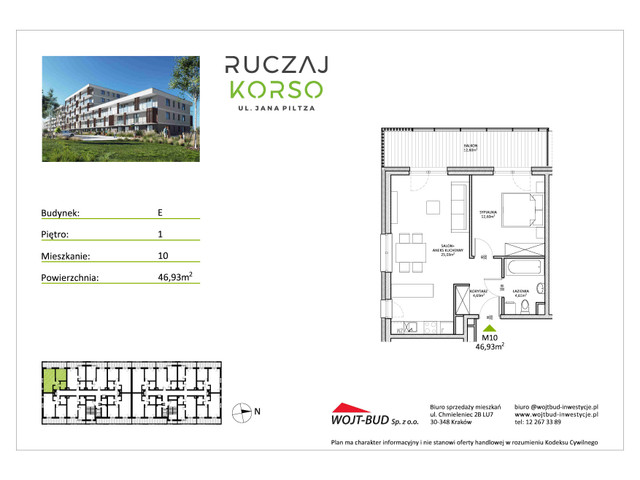 Mieszkanie w inwestycji RUCZAJ KORSO ETAP III, symbol E10 » nportal.pl