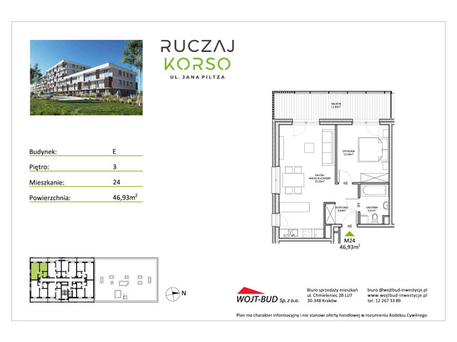 Mieszkanie w inwestycji RUCZAJ KORSO ETAP III, symbol E24 » nportal.pl