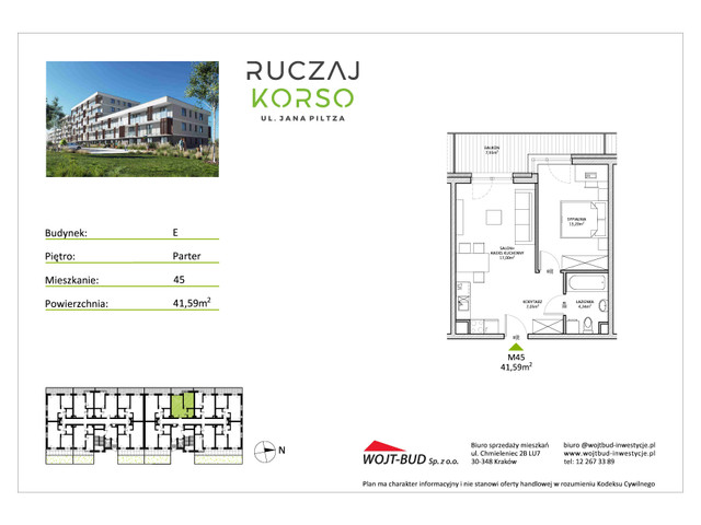 Mieszkanie w inwestycji RUCZAJ KORSO ETAP III, symbol E45 » nportal.pl