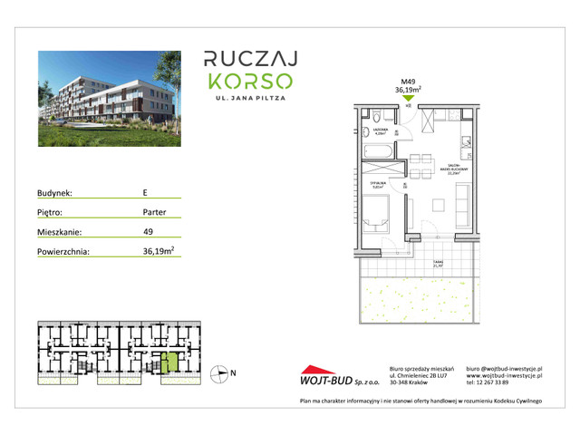 Mieszkanie w inwestycji RUCZAJ KORSO ETAP III, symbol E49 » nportal.pl