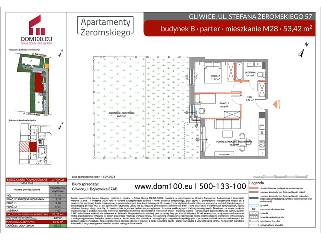 Mieszkanie w inwestycji APARTAMENTY ŻEROMSKIEGO, symbol B28 » nportal.pl