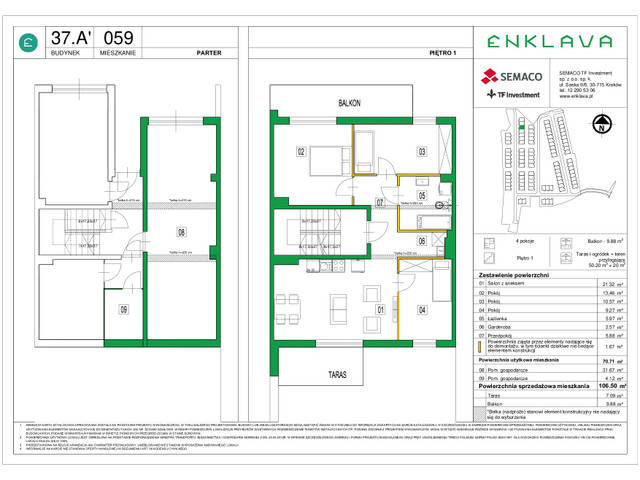 Mieszkanie w inwestycji Enklava, symbol 37A-59 » nportal.pl