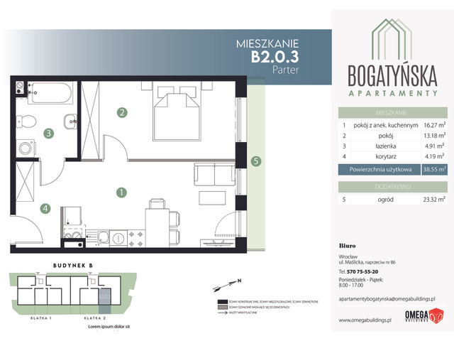 Mieszkanie w inwestycji Bogatyńska Apartamenty, symbol B2.0.3 » nportal.pl