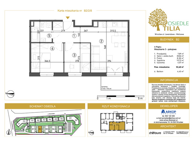 Mieszkanie w inwestycji Osiedle Tilia, symbol B2/2/8 » nportal.pl