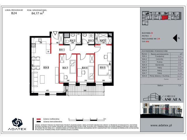 Mieszkanie w inwestycji Osiedle Kaskada, symbol B24 » nportal.pl