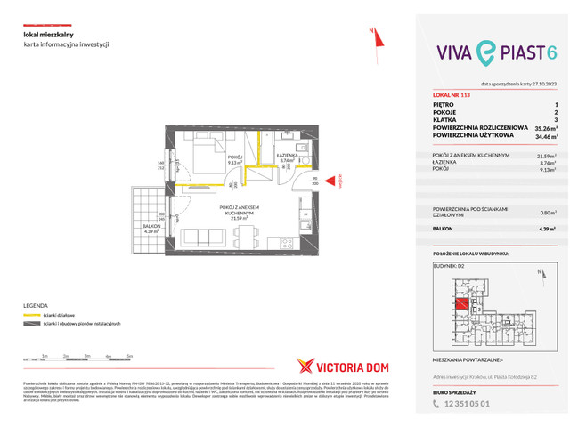 Mieszkanie w inwestycji VIVA PIAST, symbol 6_113 » nportal.pl