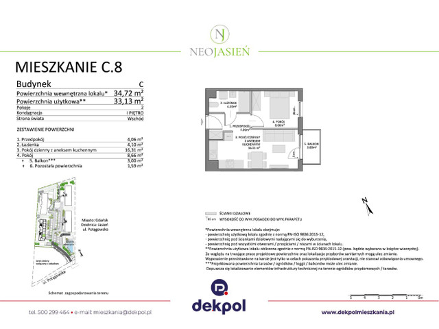 Mieszkanie w inwestycji Neo Jasień, budynek Rezerwacja, symbol C8 » nportal.pl