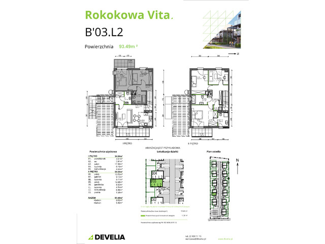 Mieszkanie w inwestycji Rokokowa Vita, symbol B'03.L2 » nportal.pl