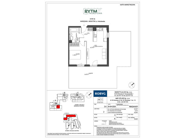 Mieszkanie w inwestycji Rytm Mokotowa, symbol RM/2A/A/0/1 » nportal.pl