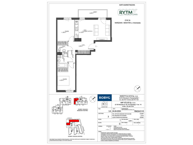 Mieszkanie w inwestycji Rytm Mokotowa, symbol RM/2A/C/1/5 » nportal.pl