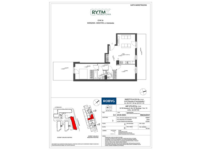 Mieszkanie w inwestycji Rytm Mokotowa, symbol RM/2A/D/0/1 » nportal.pl