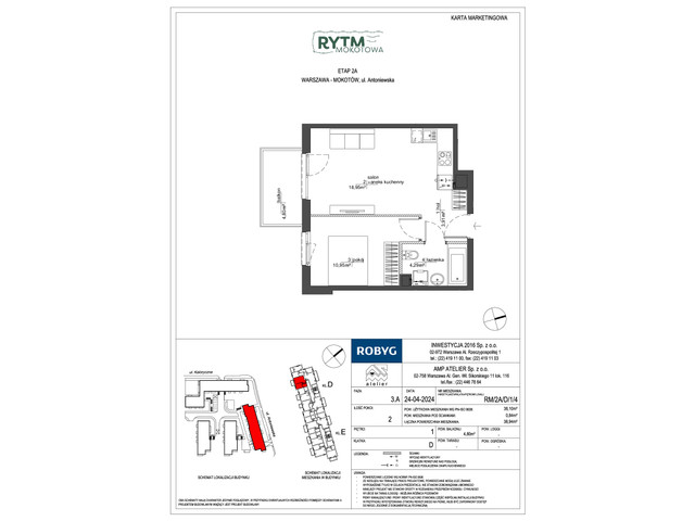 Mieszkanie w inwestycji Rytm Mokotowa, symbol RM/2A/D/1/4 » nportal.pl